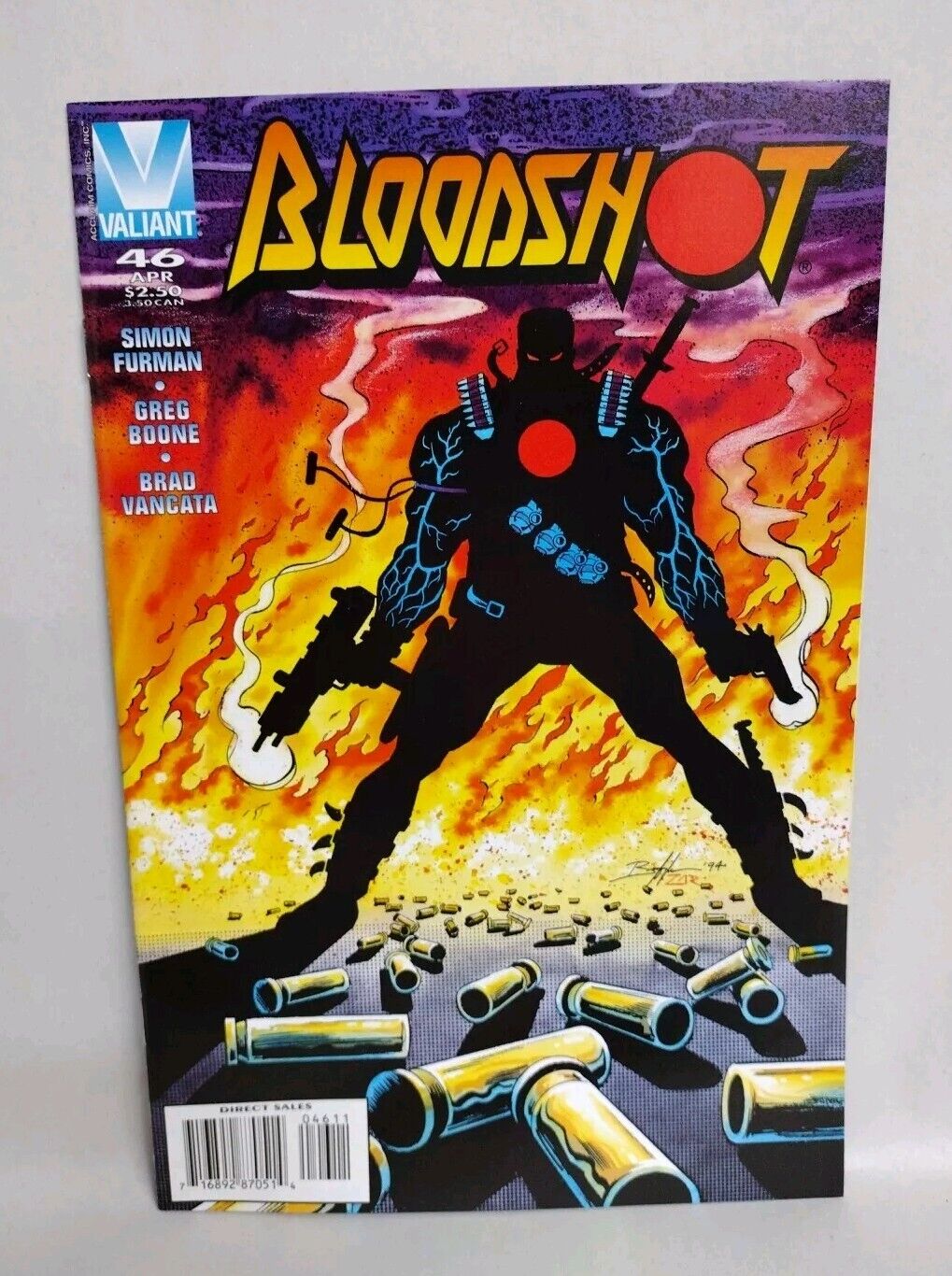 Bloodshot #46 (1996) Valiant Comic Simon Furman Greg Boone NM