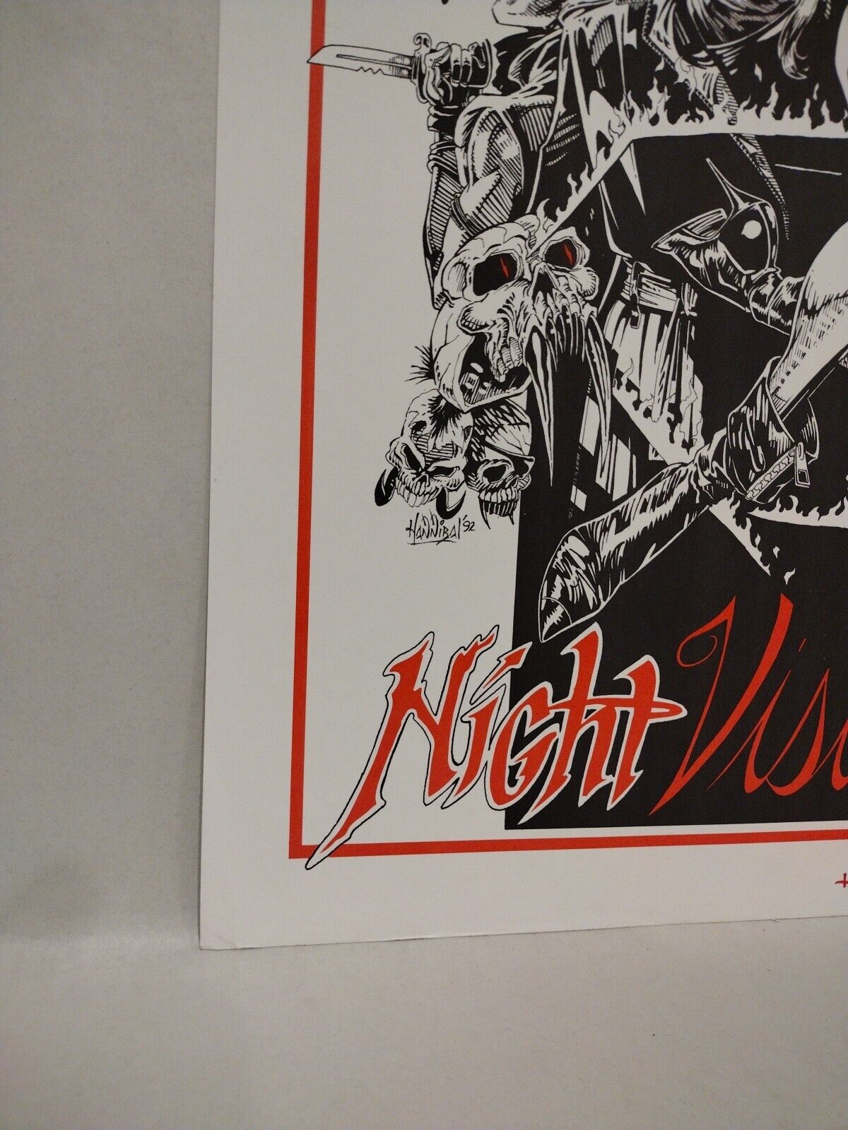 Night Vision (1992) Rebel Studios Signed & #'d 96/100 Poster Print Hannibal King