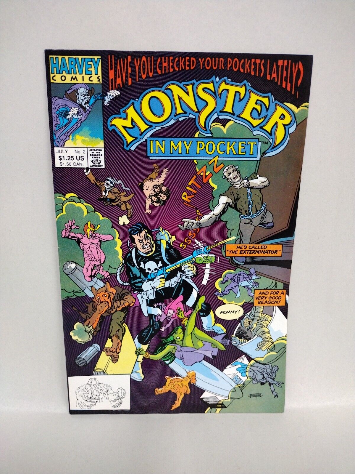 Monster In My Pocket (1991) Harvey Comic Lot #1 2 4 VF NM