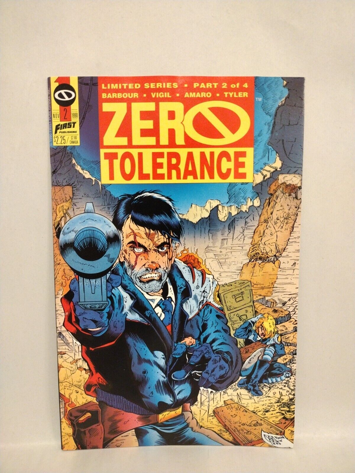 Zero Tolerance 1990 Complete First Comic Series 1 2 3 4 Tim Vigil David Barbour