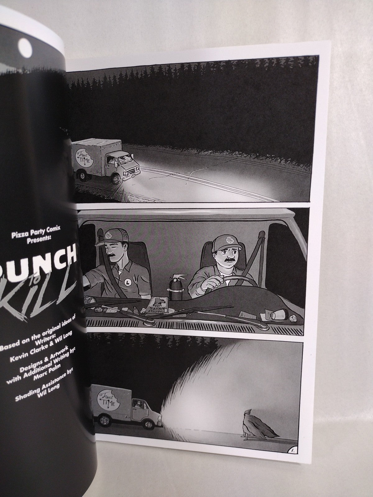 Punch To Kill 2015 1 Ashcan + 2 Pizza Party Comix Outlaw Comic Clarke Long Palm