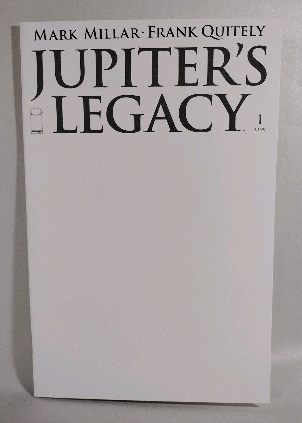 Jupiter's Legacy #1 (2013) Image Comic Blank Sketch Variant Cover New NM