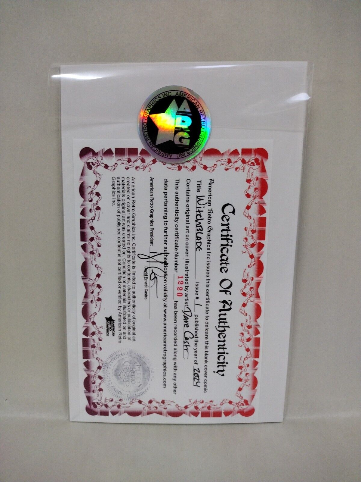 Witchblade #1 (2024) Image Comic Sketch Cover Variant W Original Dave Castr Art