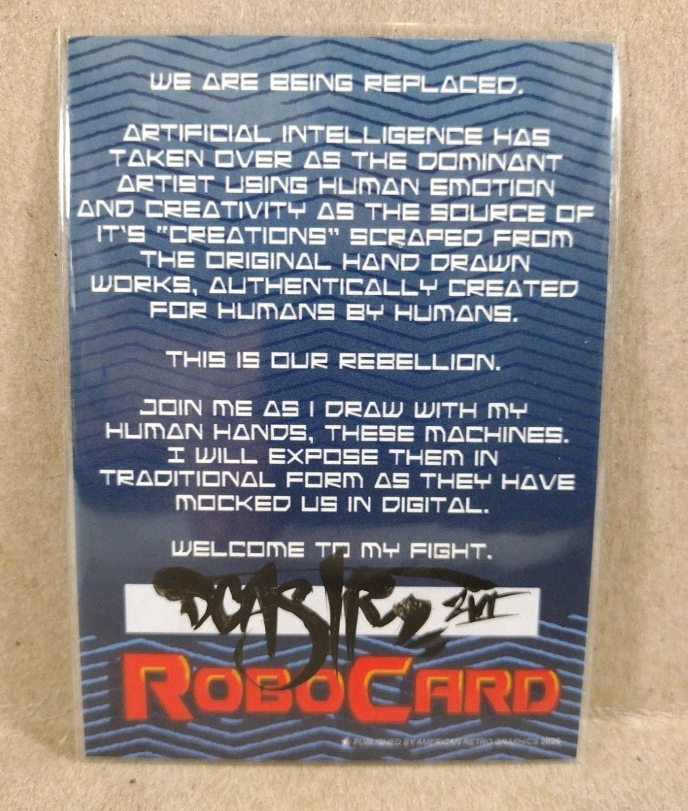 Robocard (2026) ARG Sketch Card W Original Dave Castr BSG Cylon Art