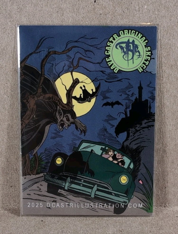 Dave Castr Crusin (2025) OAC Sketch Card W Original Marvel Baron Zemo Art ACEO
