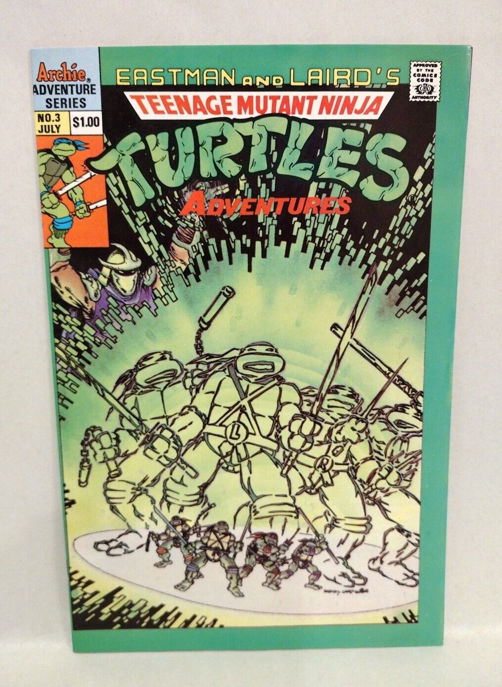 Teenage Mutant Ninja Turtles Adventures #3 (1989) Archie Comic 1st Print