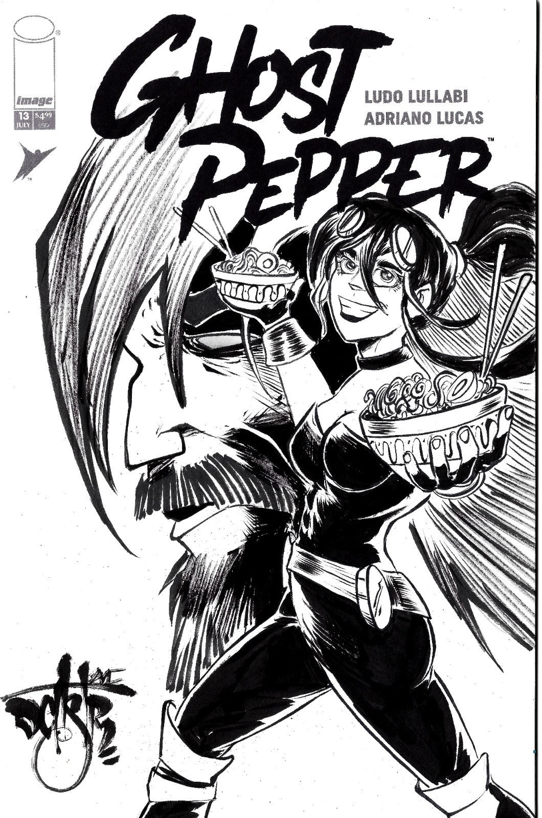 Ghost Pepper #13 (2026) Image Comic Sketch Cover Variant W Original DCastr Art