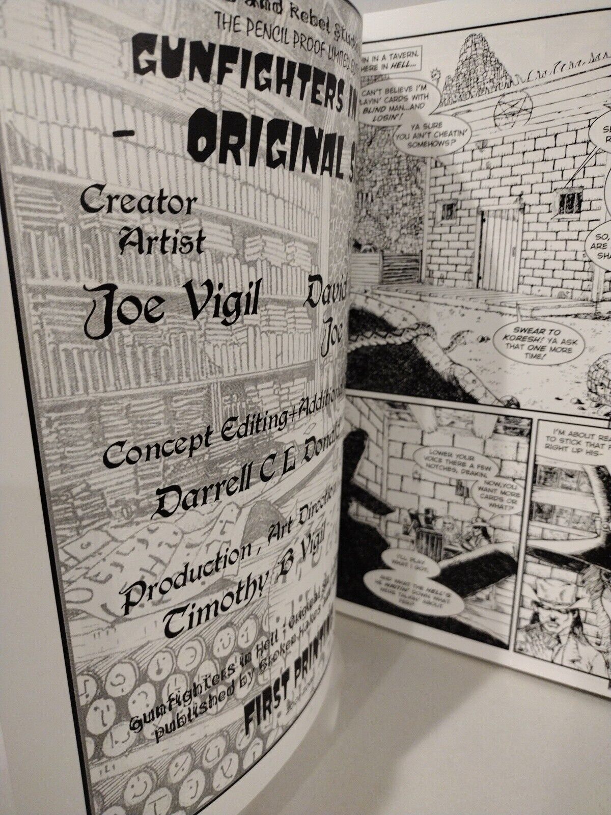 Original Sin #1 (2001) Broken Halos Comic Magazine 1st Print Signed Joe Vigil