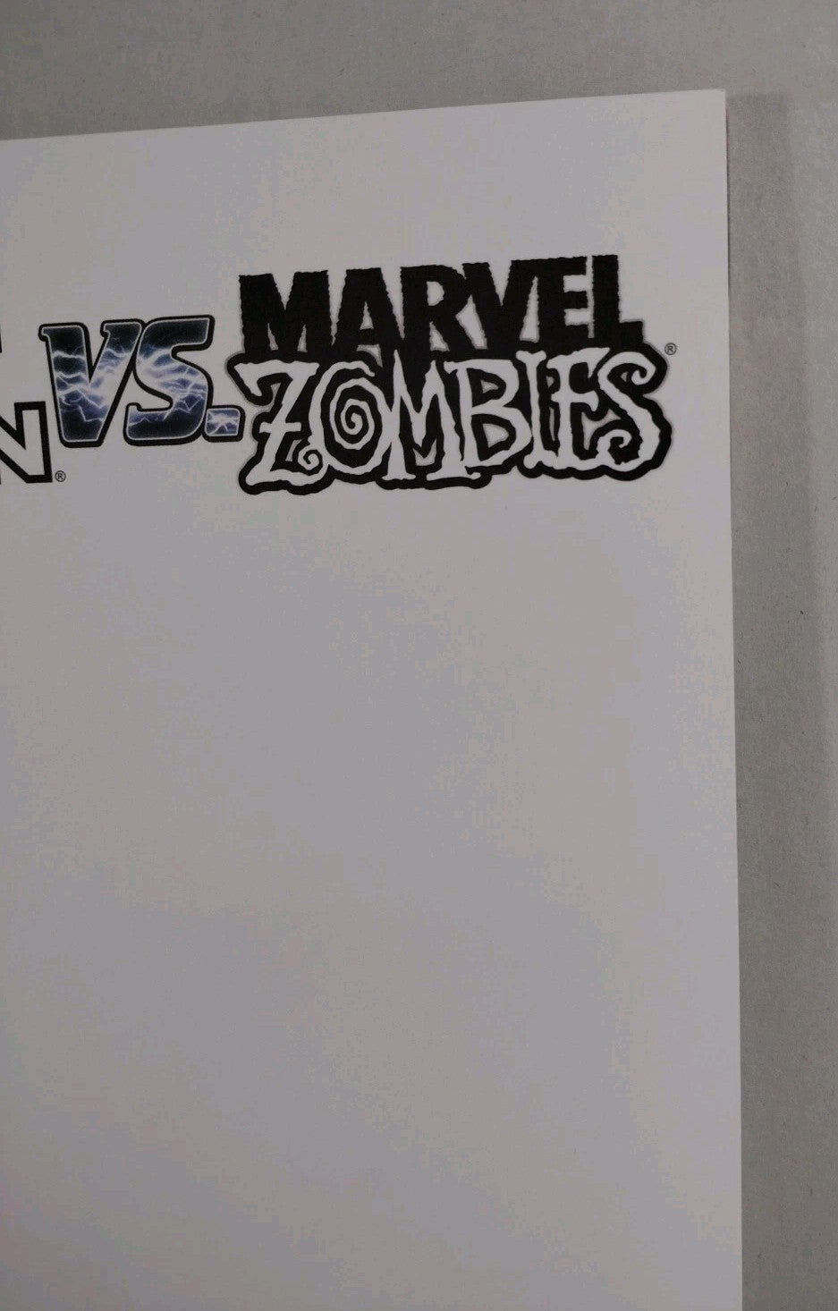 Age Of Ultron Vs Marvel Zombies #1 (2015) Marvel Comic Blank Variant Cover NM