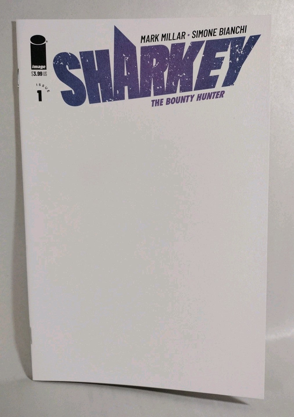 Sharky The Bounty Hunter #1 (2019) Image Millar Comic Blank Sketch Variant Cover