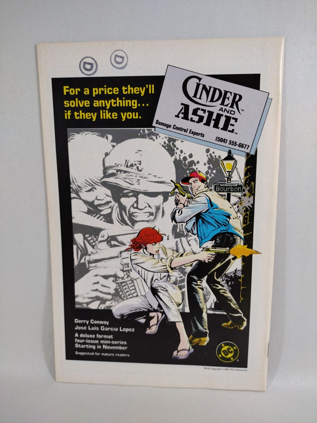 Slash Maraud (1987) Complete Comic Series #1-6 W Promo Poster Moench Gulacy