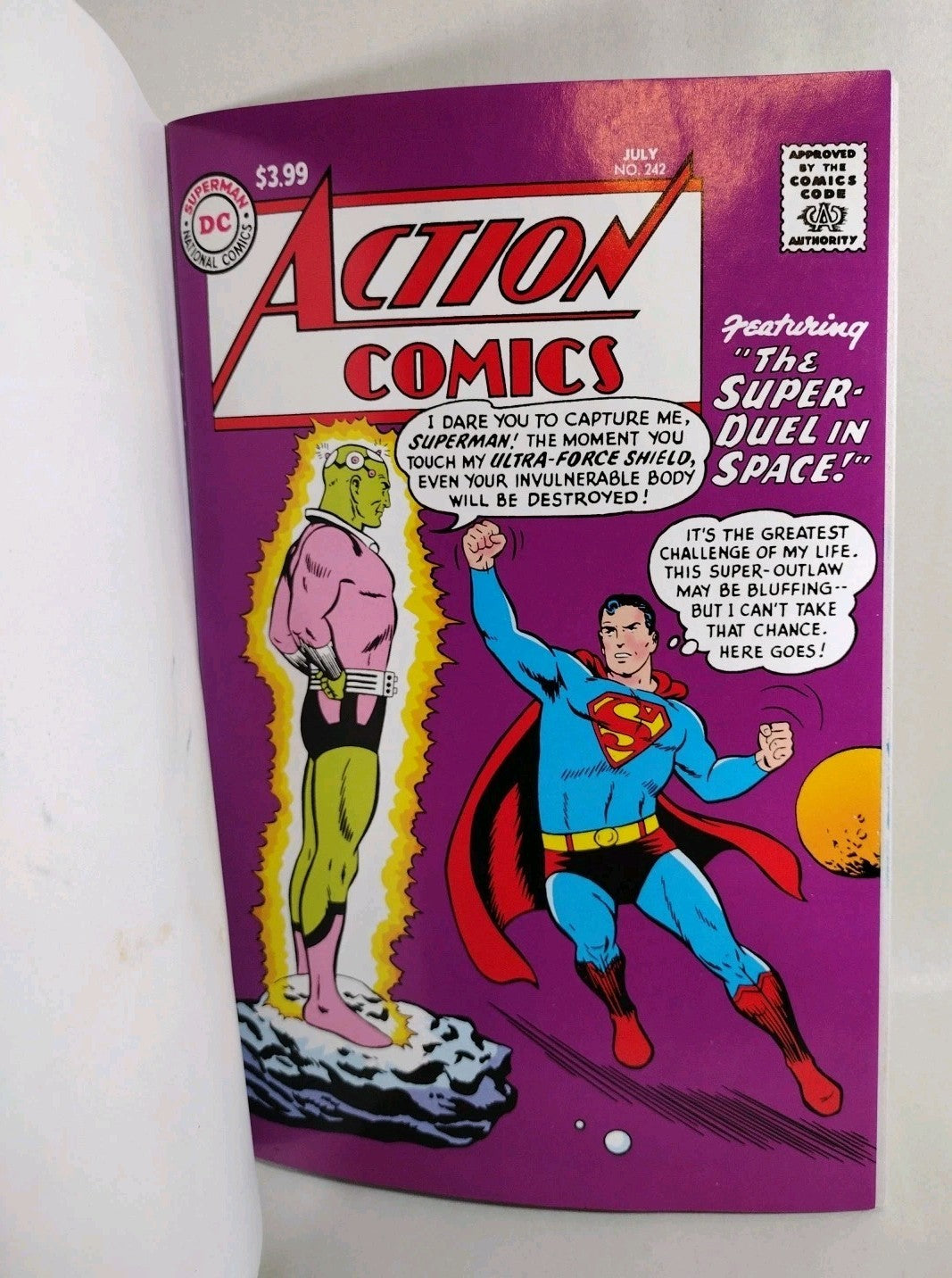 Action Comics 242 Facsimile Ed 2026 DC Comic Sketch Cover W DCastr Original Art