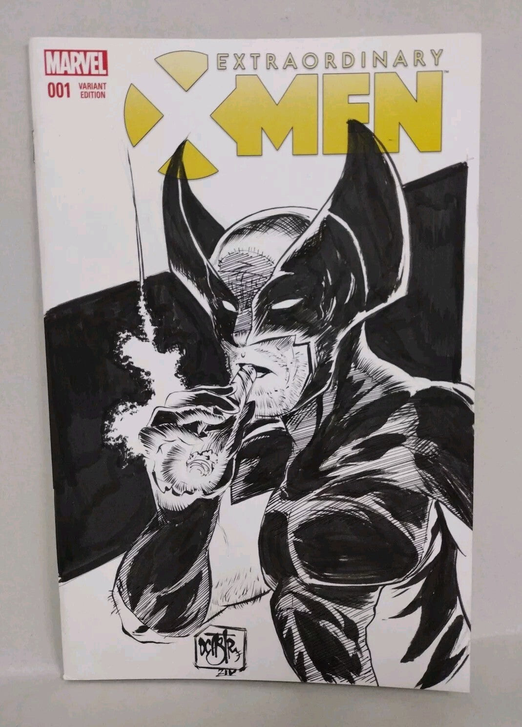 EXTRAORDINARY X-Men 1 Marvel Sketch Variant Comic W Original DCastr Wolverine 