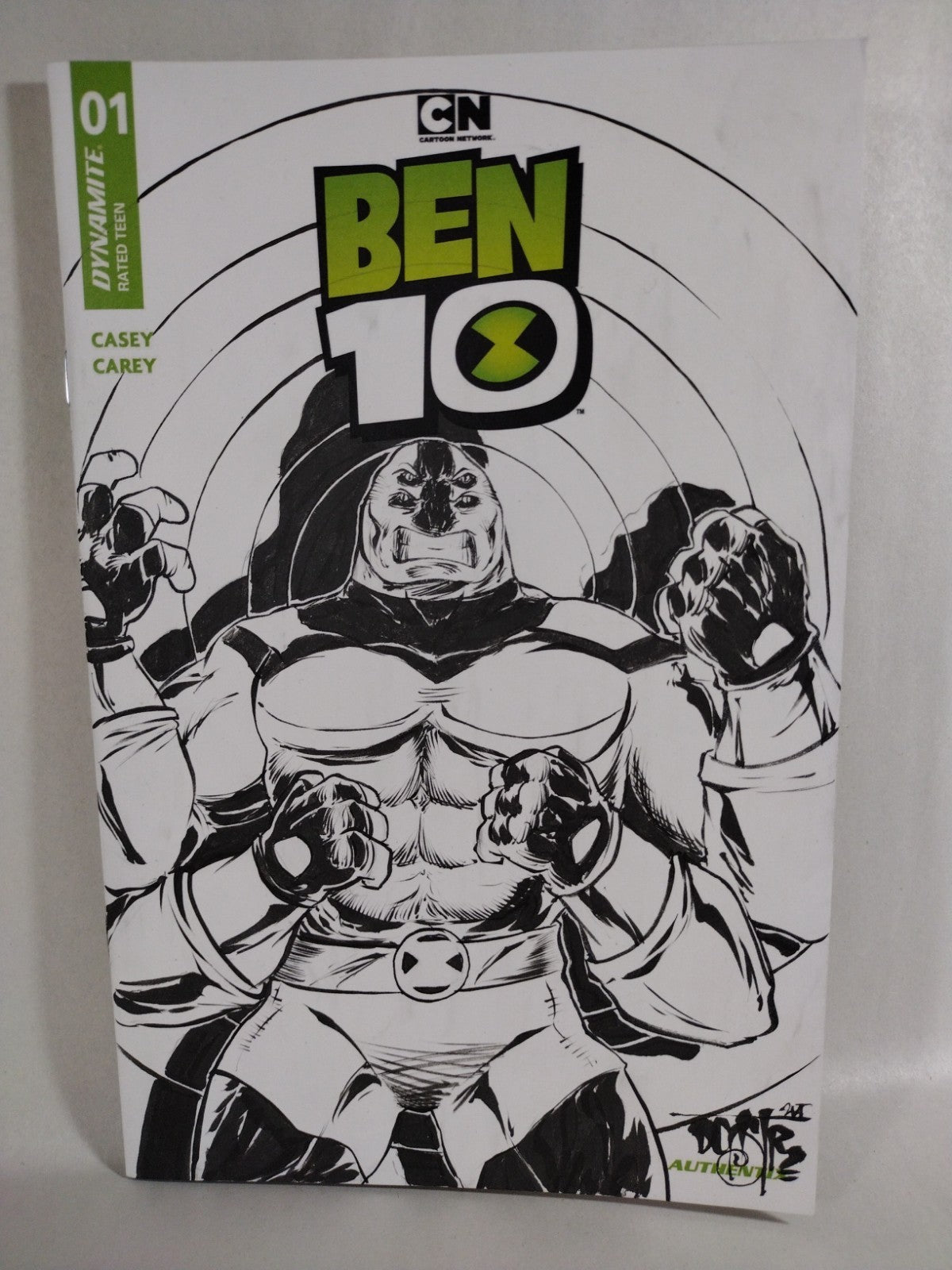 Ben 10 #1 (2026) Dynamite Comic Sketch Cover Variant W Original Dave Castr Art