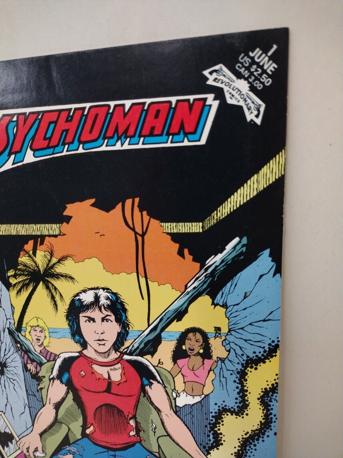 Psychoman #1 (1992) Revolutionary Comic RARE 1st Appearance 80s Punk Superhero