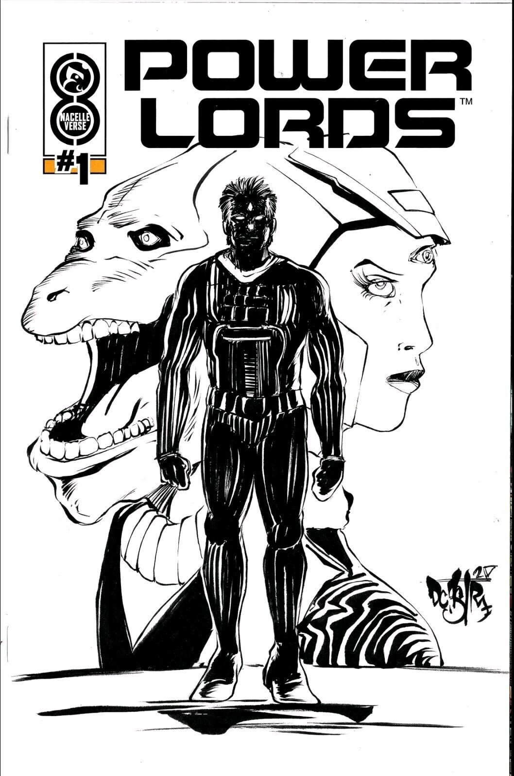 Power Lords #1 (2025) Oni Nacelleverse Sketch Cover W Original Dave Castr Art