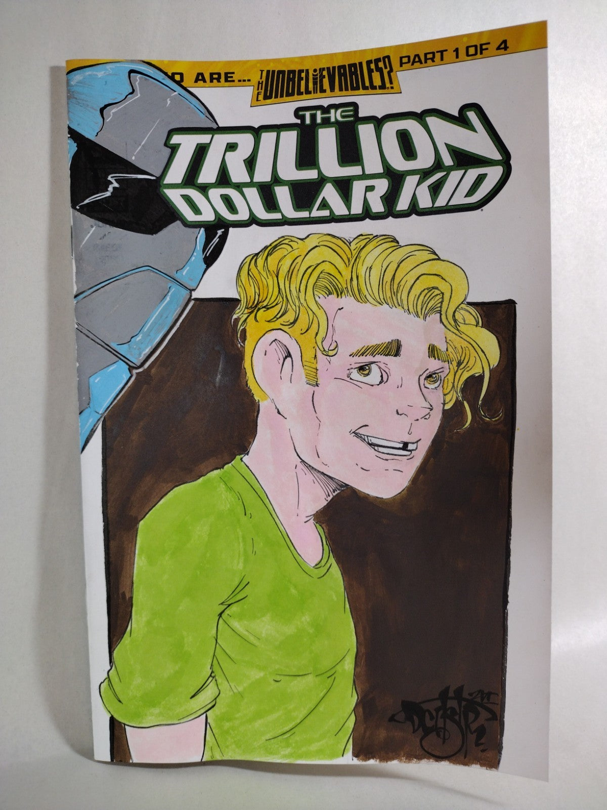 Trillion Dollar Kid #1 Ghost Machine 2026 Sketch Cover Var W Original DCastr Art