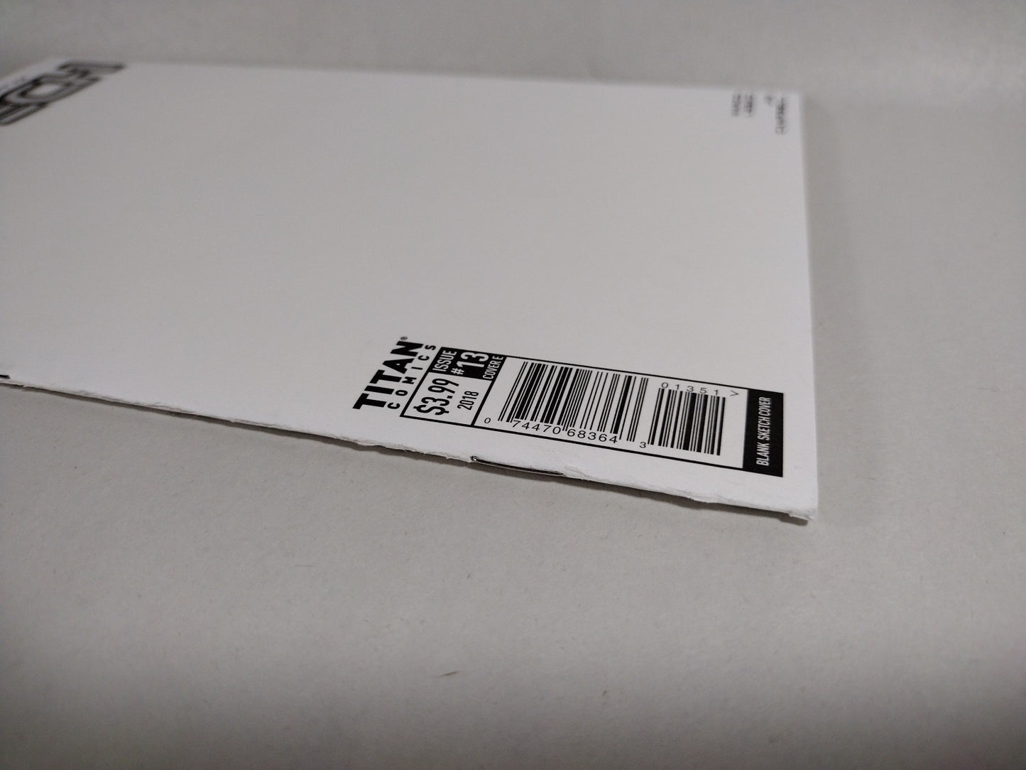 Robotech #13 (2018) Titan Comic Blank Sketch Variant Cover VF-NM