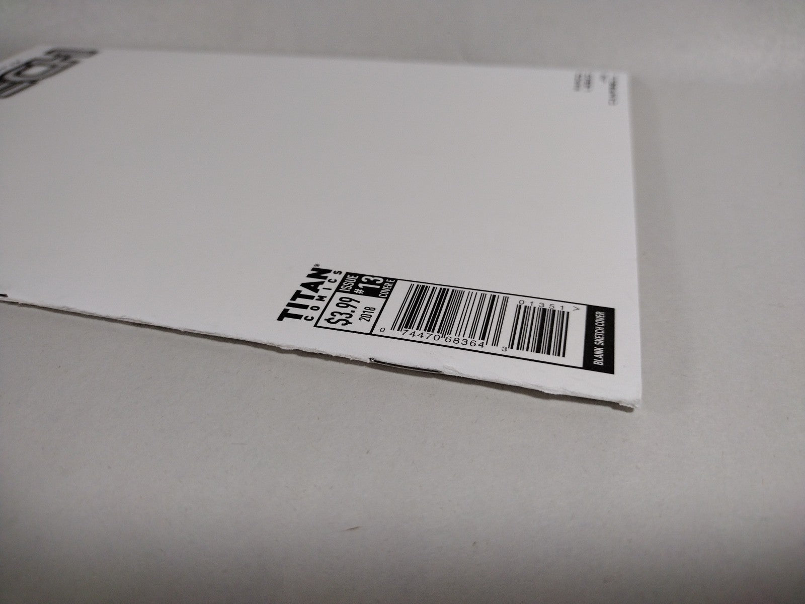 Robotech #13 (2018) Titan Comic Blank Sketch Variant Cover VF-NM