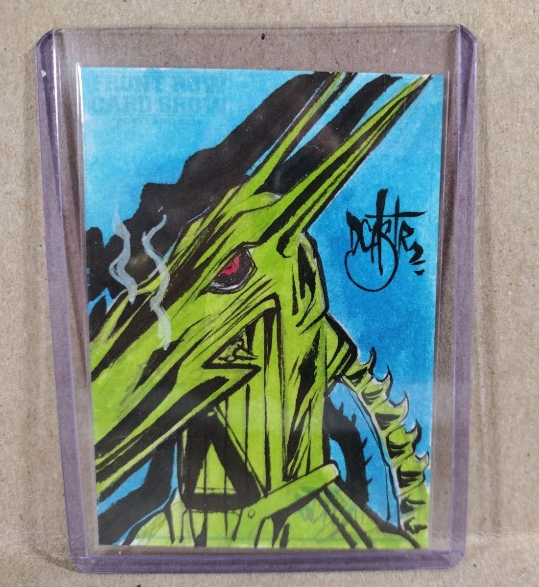 DCastr 2025 Front Row Show Exclusive Sketch Card W Original Nemesis Warlock Art