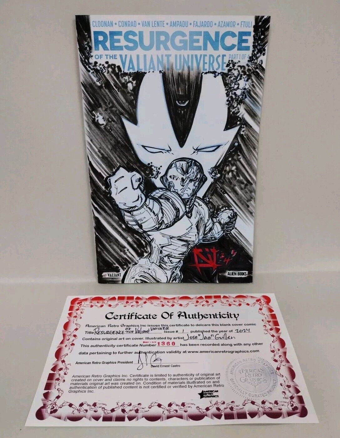 Resurgence Of Valiant Universe #1 (2024) Alien Comics Sketch Var W Original Art