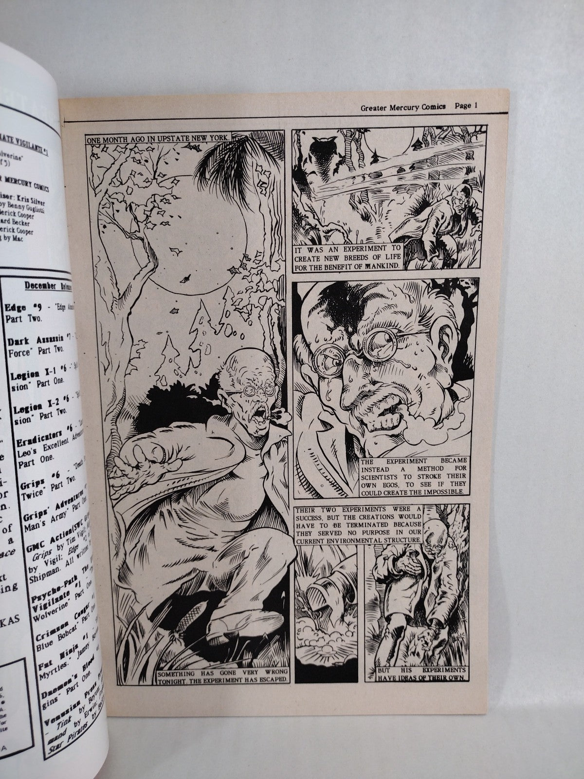 Psycho-Path Ultimate Vigilante #1 (1990) GMC Comic Gugliotti Cooper VF