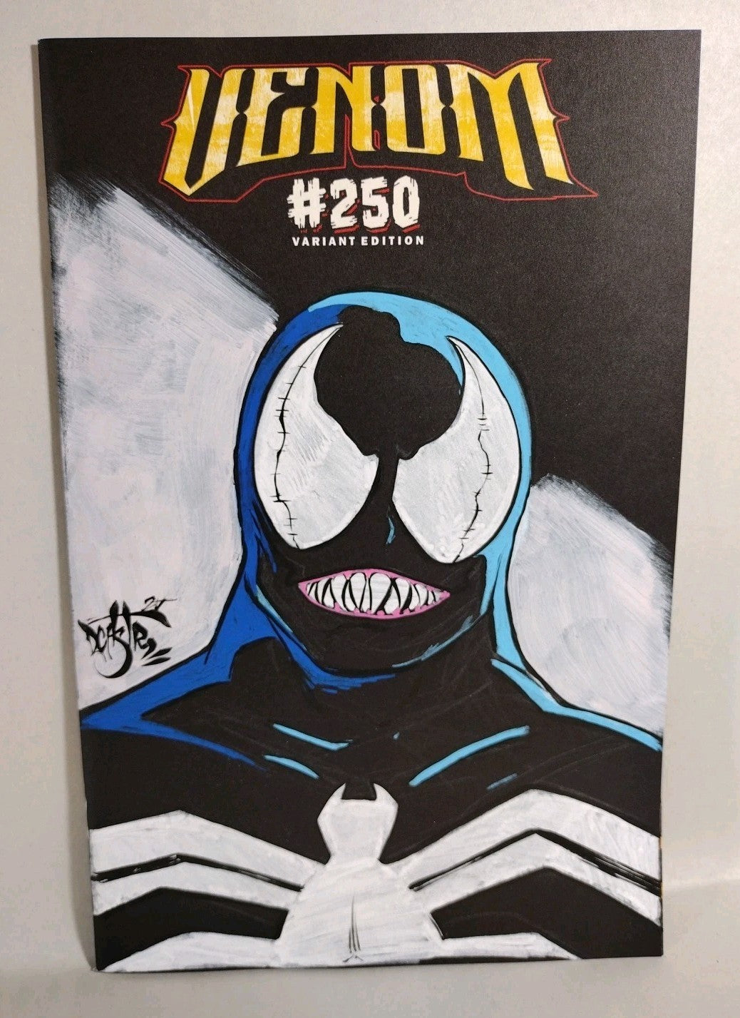 Venom #250 (2025) Marvel Black Sketch Cover W Original Dave Castr Art