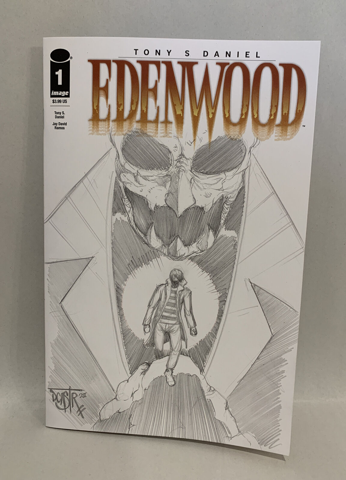 Tony Daniel's EDENWOOD #1 (2023) Image Comic Sketch Variant Cover W Original Art