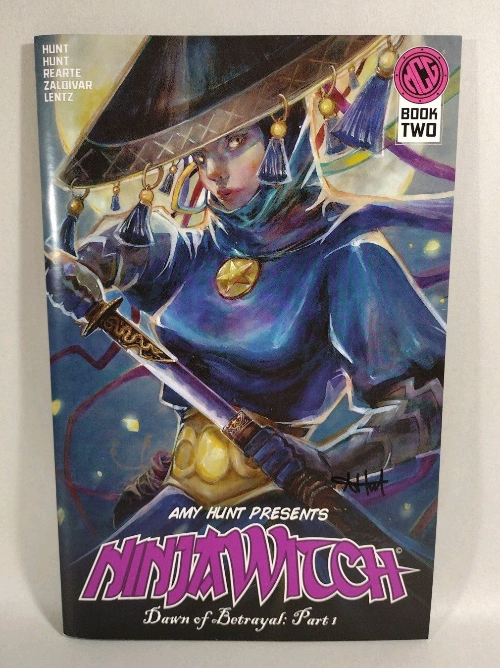 Ninja Witch (2023) Mythos Comic Group Lot Set #1 2 3 Signed Amy Hunt 
