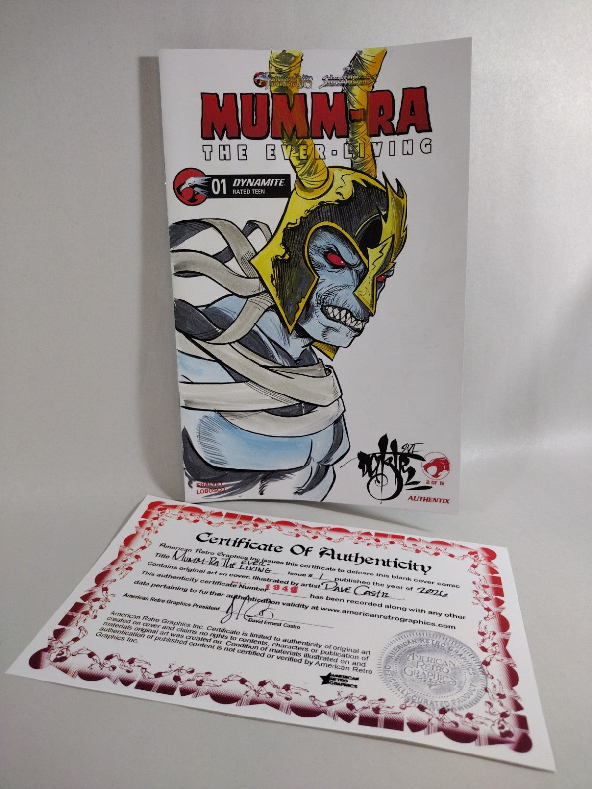 Mumm-Ra #1 (2026) Dynamite Sketch Cover Comic W Original DCastr Art
