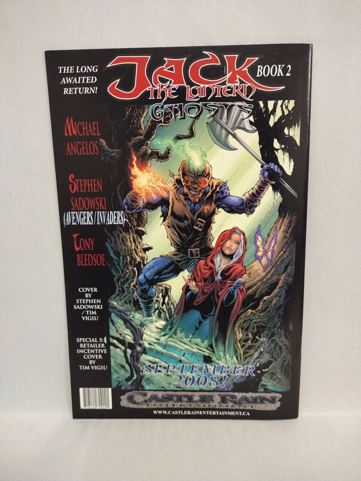 Jack The Lantern: Ghosts Preview (2008) Castle Rain Comic Angelos Vigil Beck NM