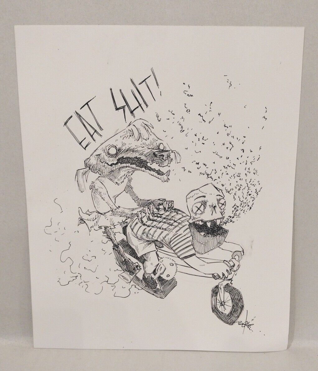 Roach Motel (2009) Comic Zine W Original 9 X 12" Inked Art Brian Oliveira