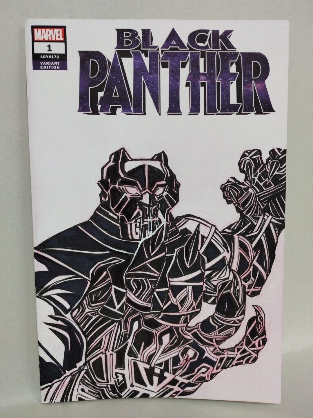 Black Panther #1 (2018) Marvel Comic Var Sketch Cover W Original JAG Art ARG COA