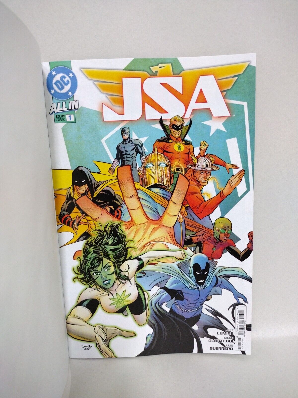 JSA #1 (2024) DC Sketch Cover Comic W Original Dave Castr Golden Age Flash Art