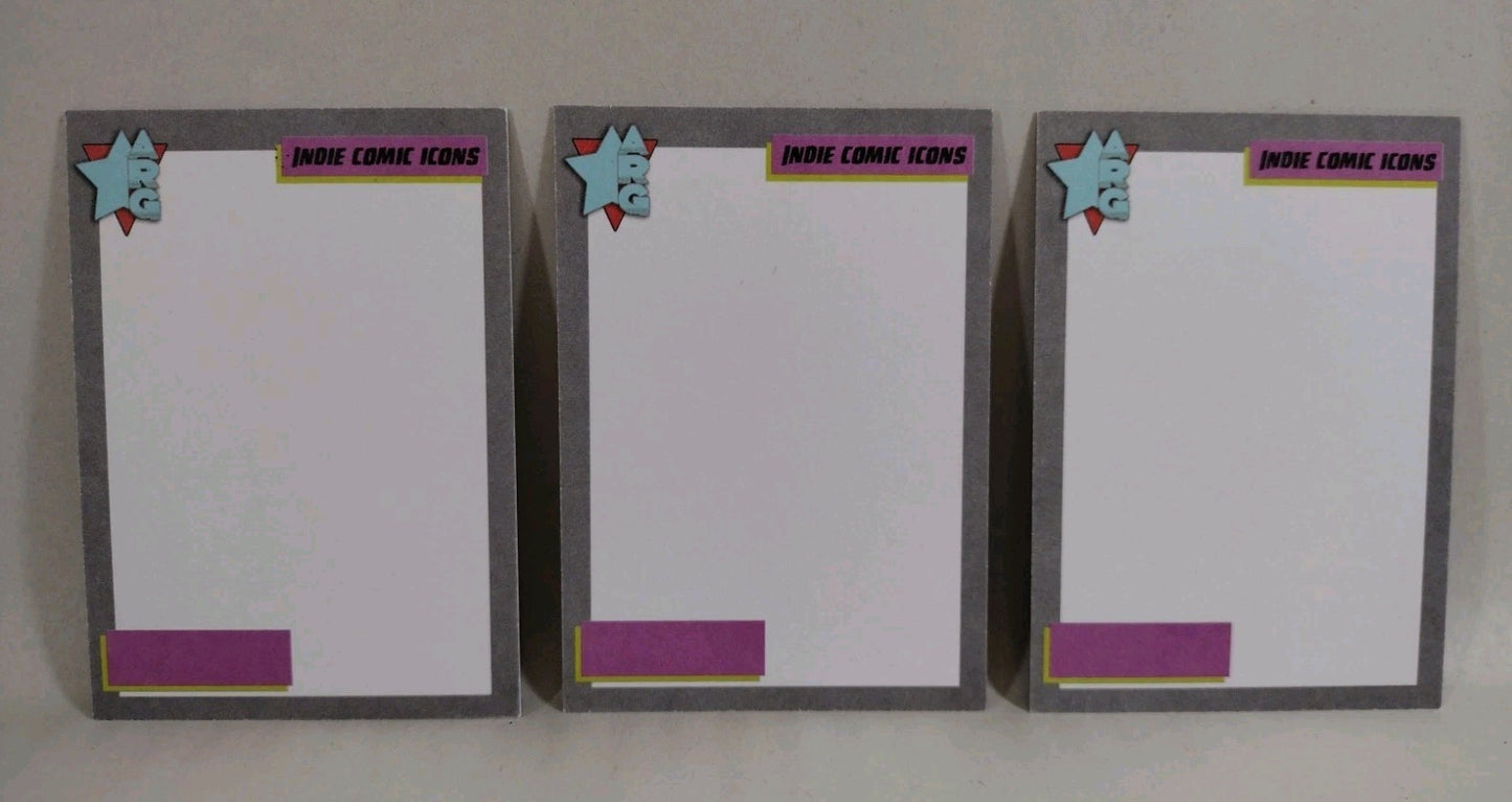 Indie Comic Icons (2026) American Retro Graphics Blank Sketch Card Lot Of 3