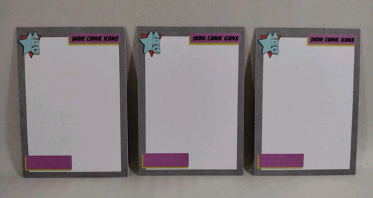 Indie Comic Icons (2026) American Retro Graphics Blank Sketch Card Lot Of 3