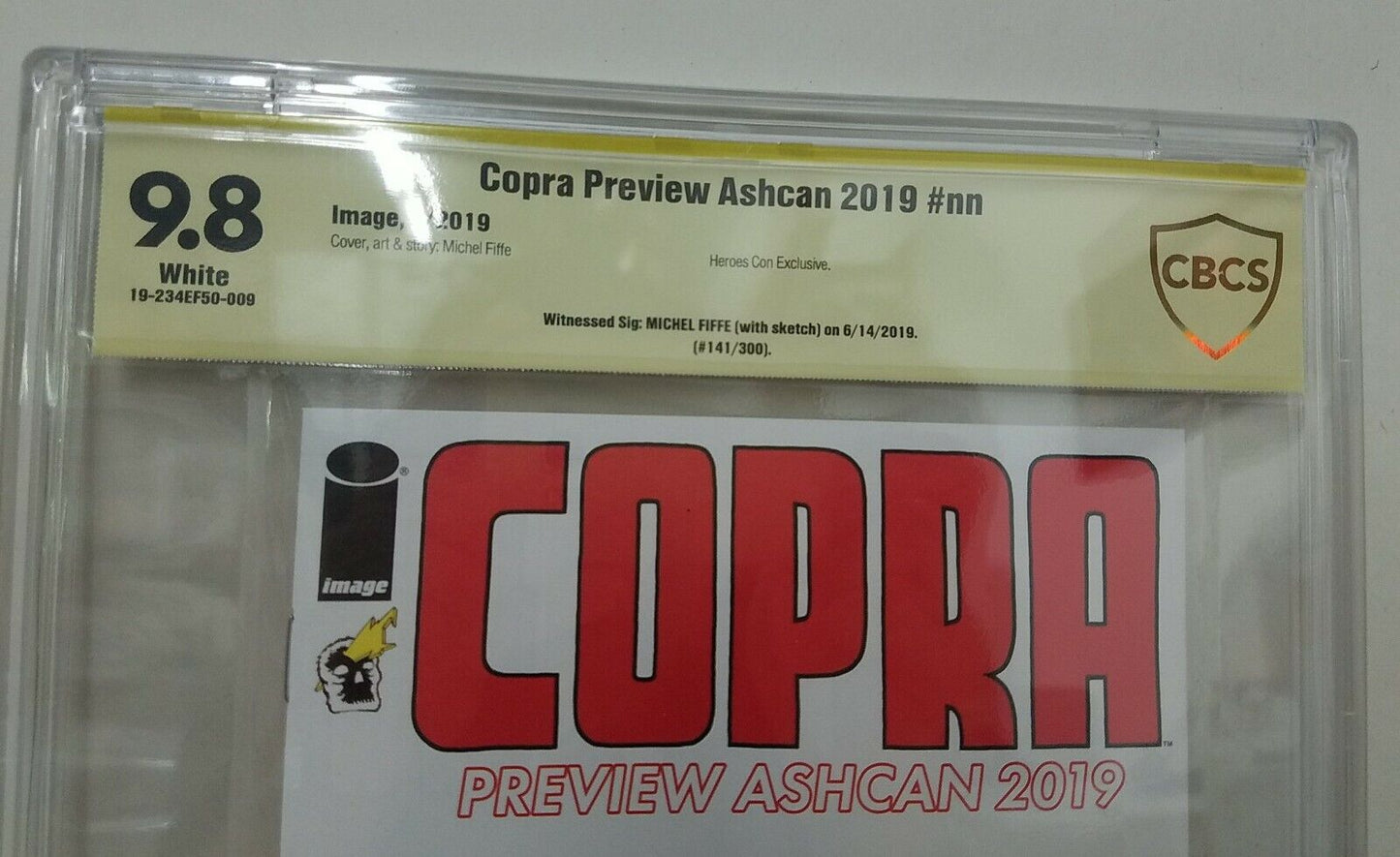 Copra Preview Ashcan 2019 Signed Michel Fiffe W Sketch CBCS 9.8 141/300 Rare