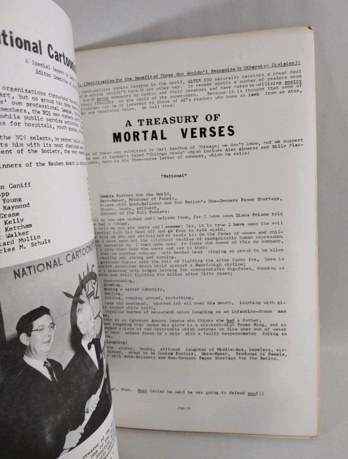 Alter Ego #9 (1965) Biljo White Santo Luchador Cover 48 Page Silver Age Fanzine 