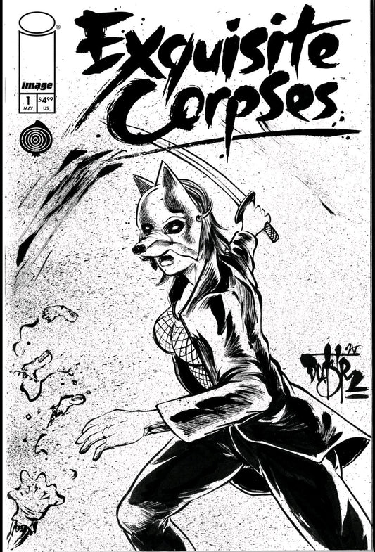 Exquisite Corpses #1 Image Comic Sketch Cover Variant W Original Dave Castr Art