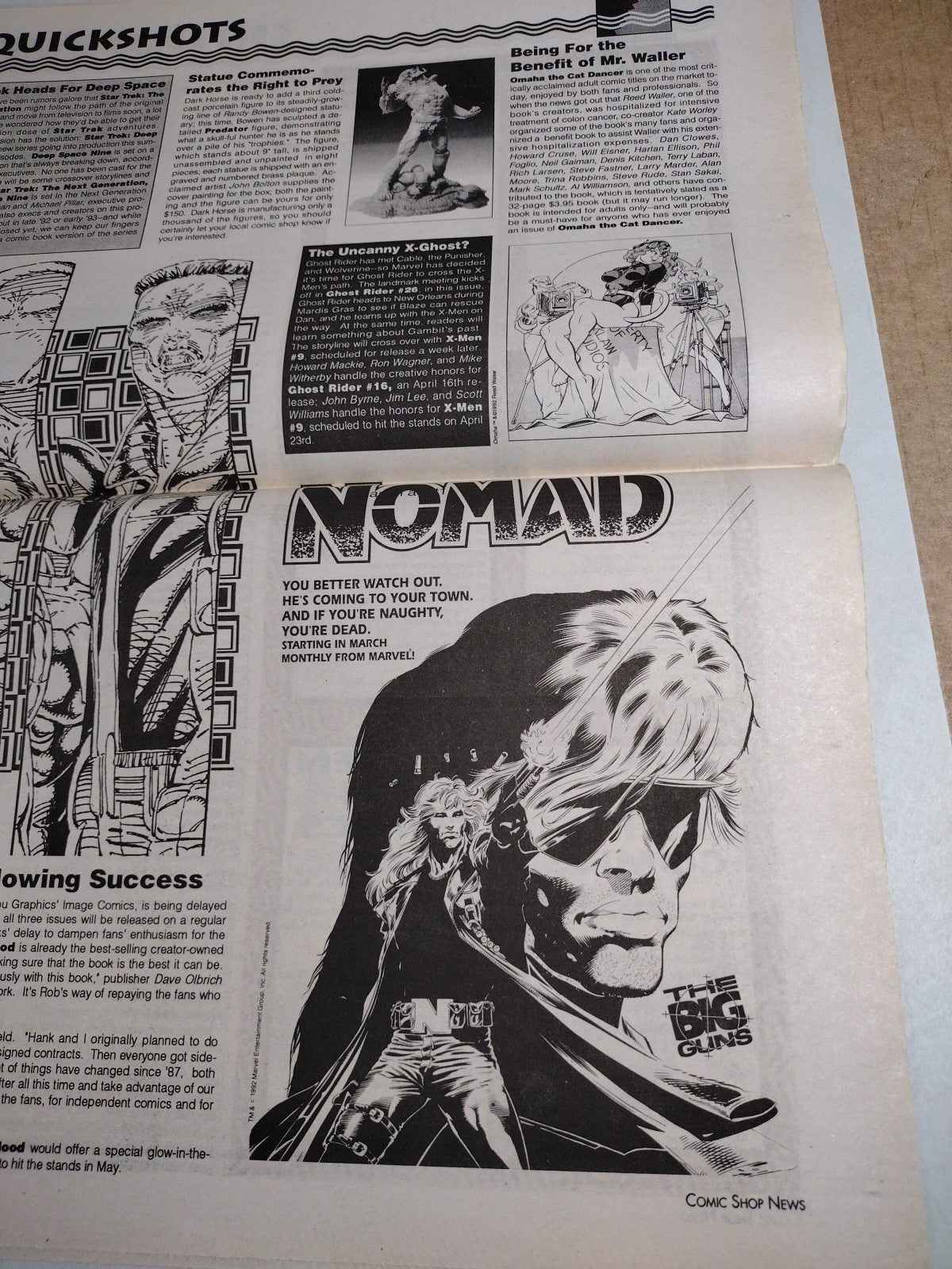 Comic Shop News 244 Feb 26th 1992 New Warriors Cover Toxic Crusaders Youngblood 