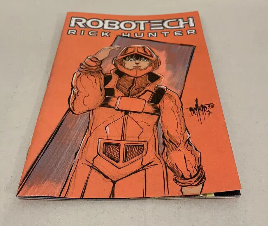 ROBOTECH: RICK HUNTER #1 Blank Sketch Cover Comic 2023 Original Dave Castr Art