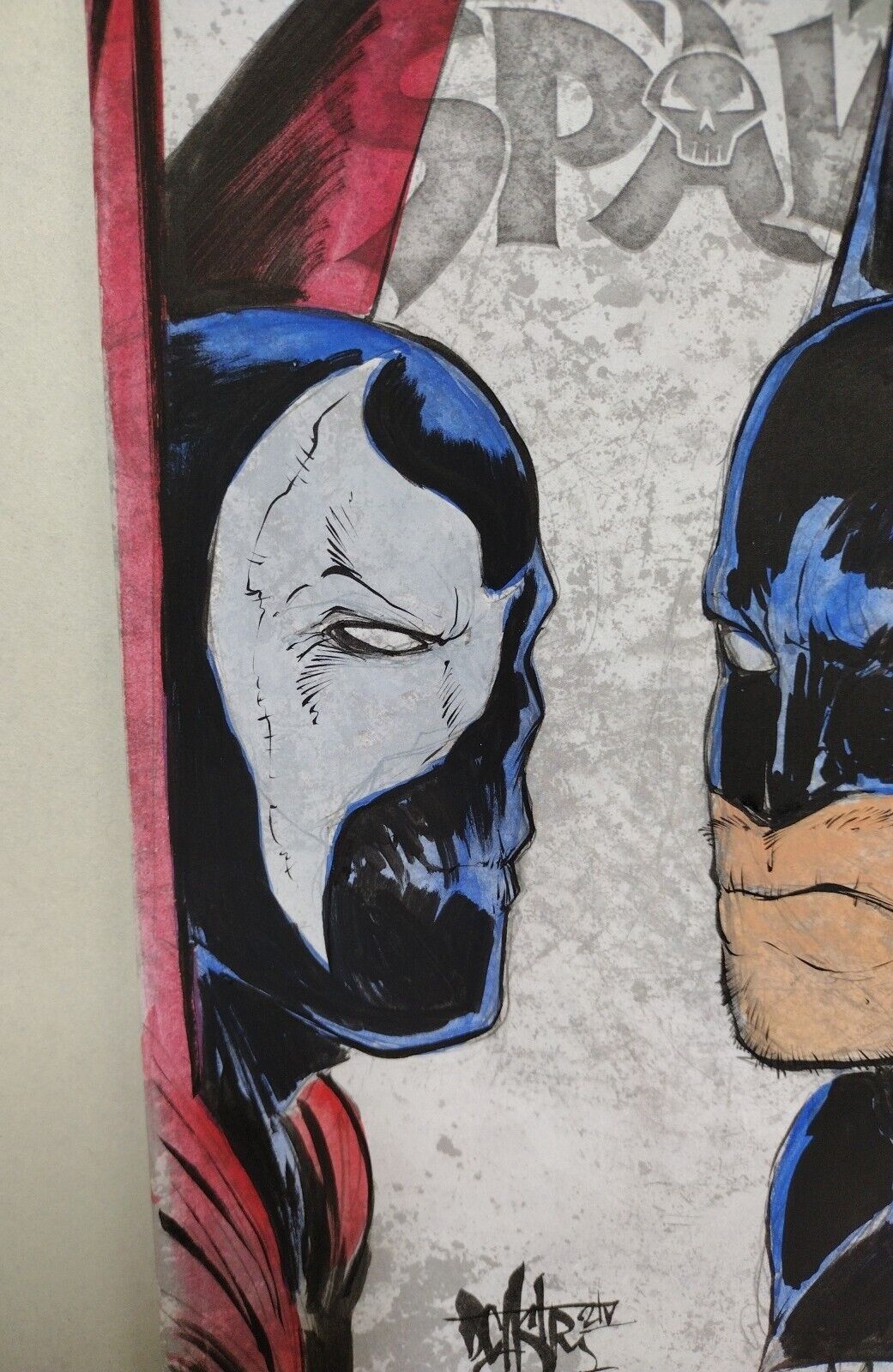 Batman Spawn 1 (2023) Sketch Cover Variant Image Comic w Original DCastr Art COA