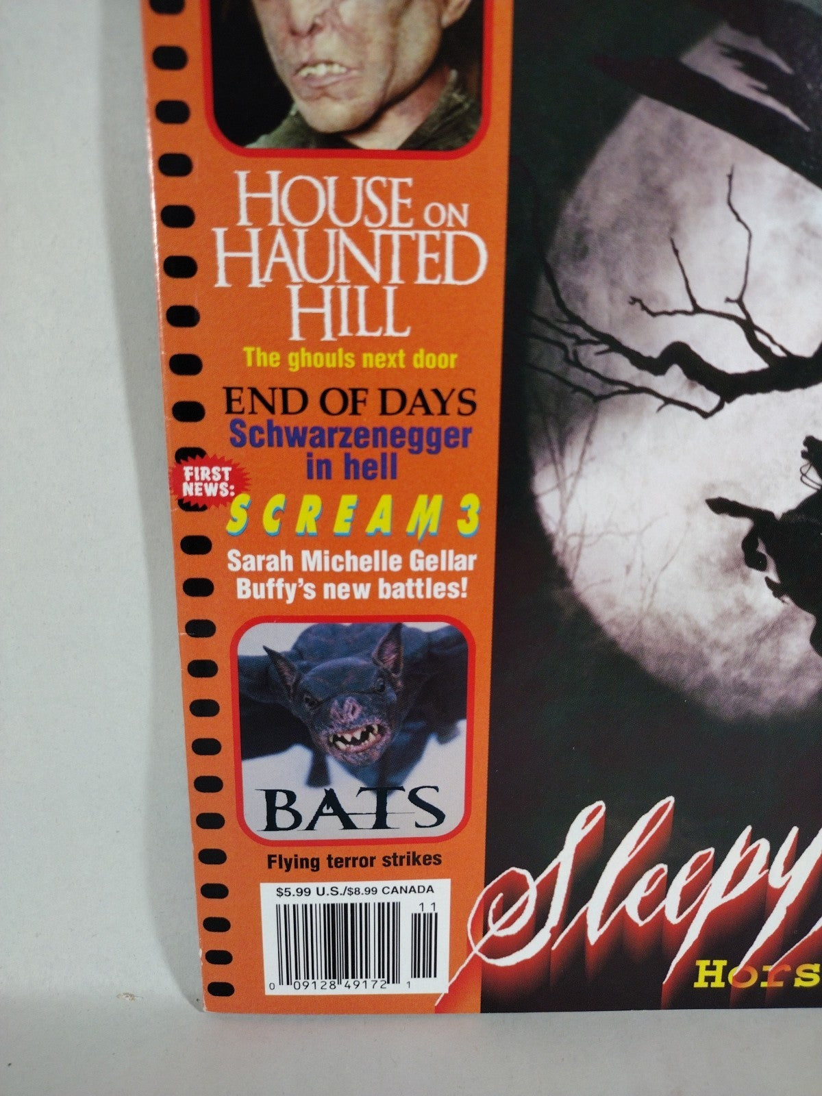 FANGORIA Magazine #188 (1999) Sleepy Hollow Scream 3 Bats End Of Days Buffy NM