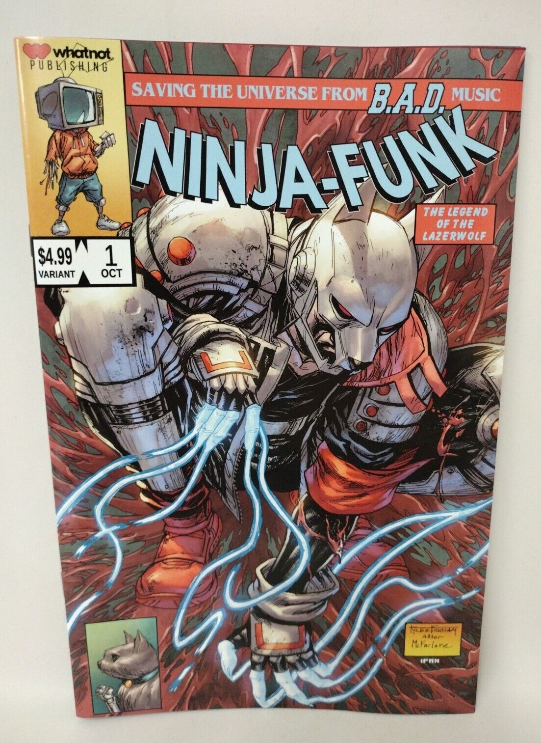 NINJA FUNK #1 (2022) Whatnot Comic TYLER KIRKHAM LAZERWOLF VARIANT New NM