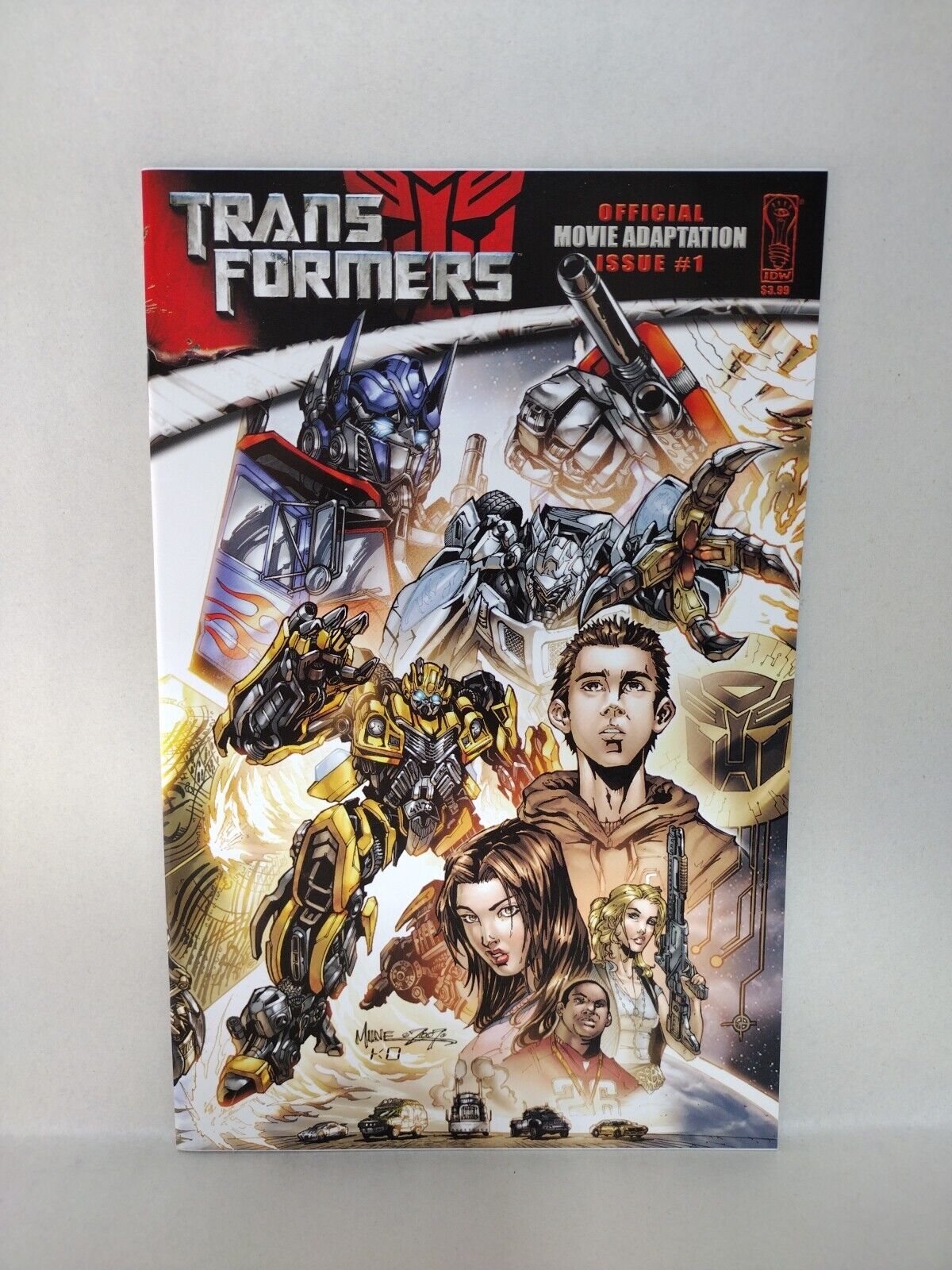 TRANSFORMERS Official Movie Adaptation (2007) Complete IDW Comic Lot Set #1-4+