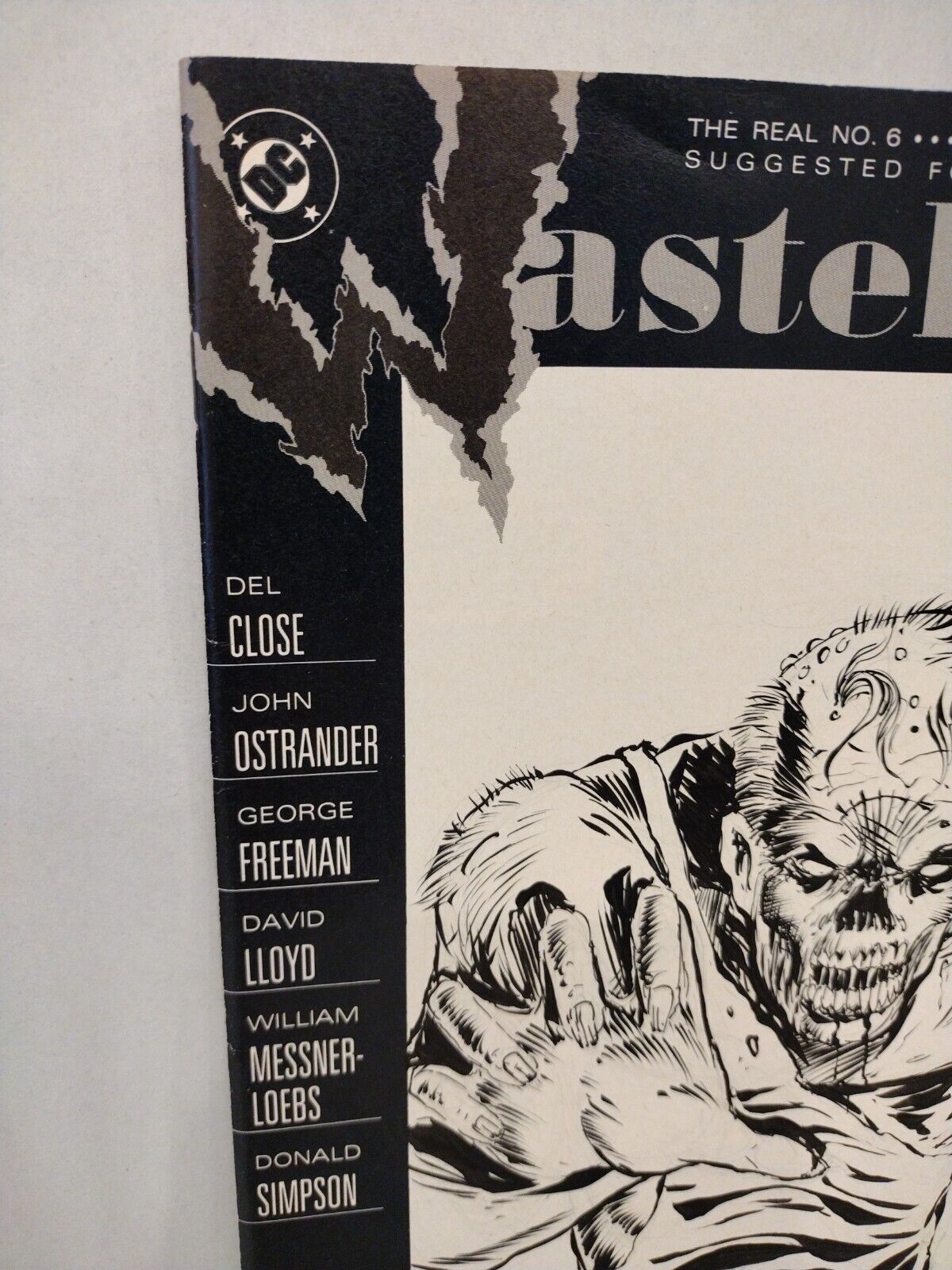 Wasteland #6 (1988) DC Comic w Original Dave Castr Zombie Art ARG COA 