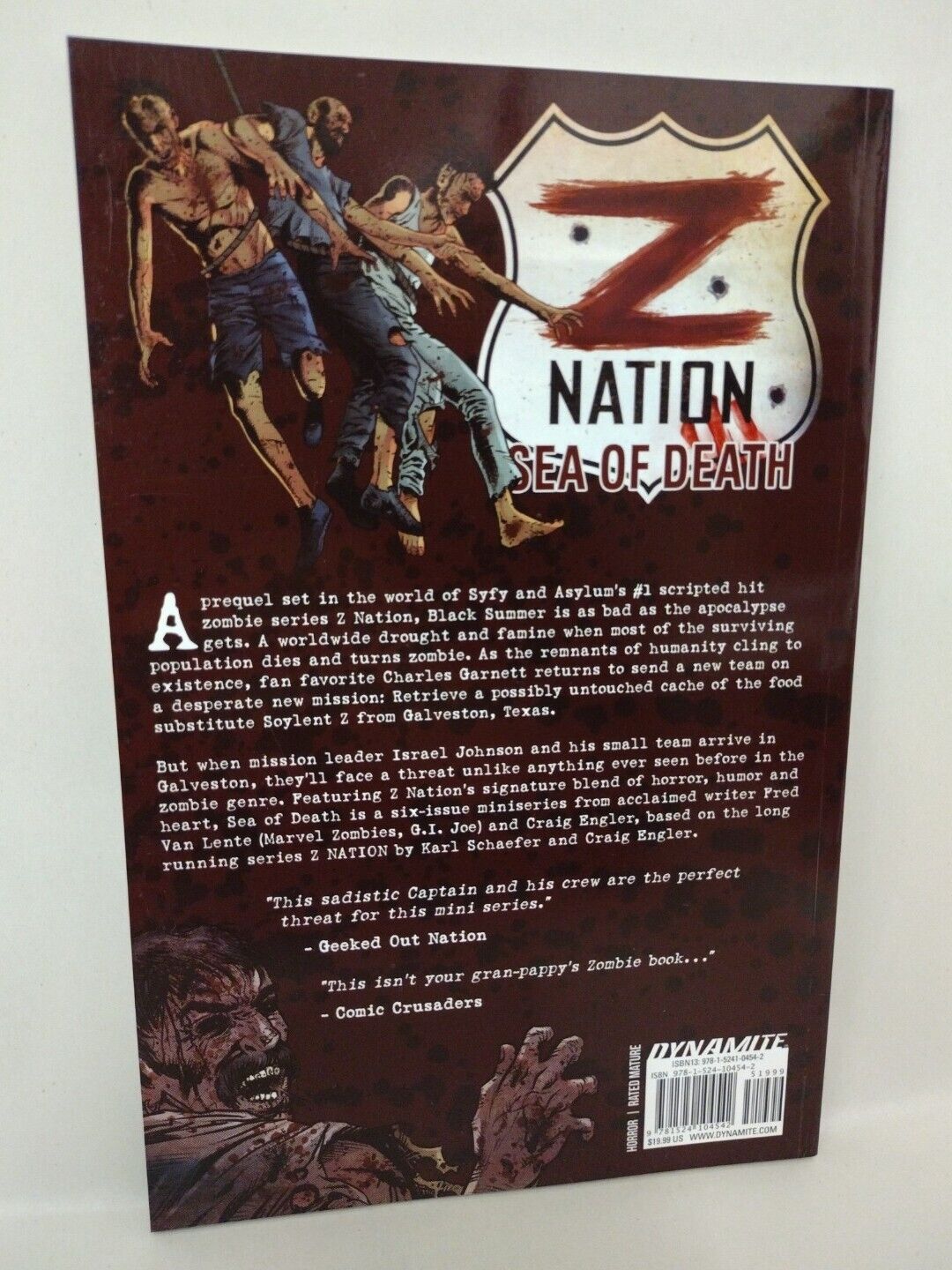 Z Nation Sea of Death Vol 1 (2017) Dynamite Comic TPB SC SyFy Zombie Prequel New