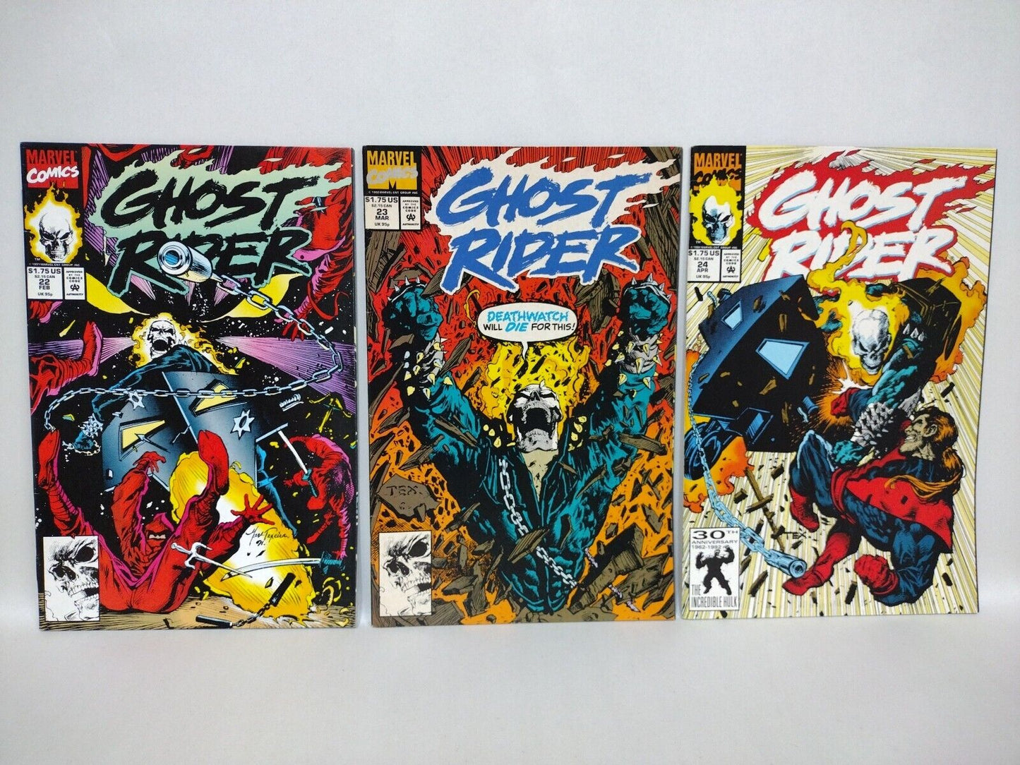 Ghost Rider (1990) Dan Ketch Marvel Comic Lot Set #1-50 Key Issues F-VF