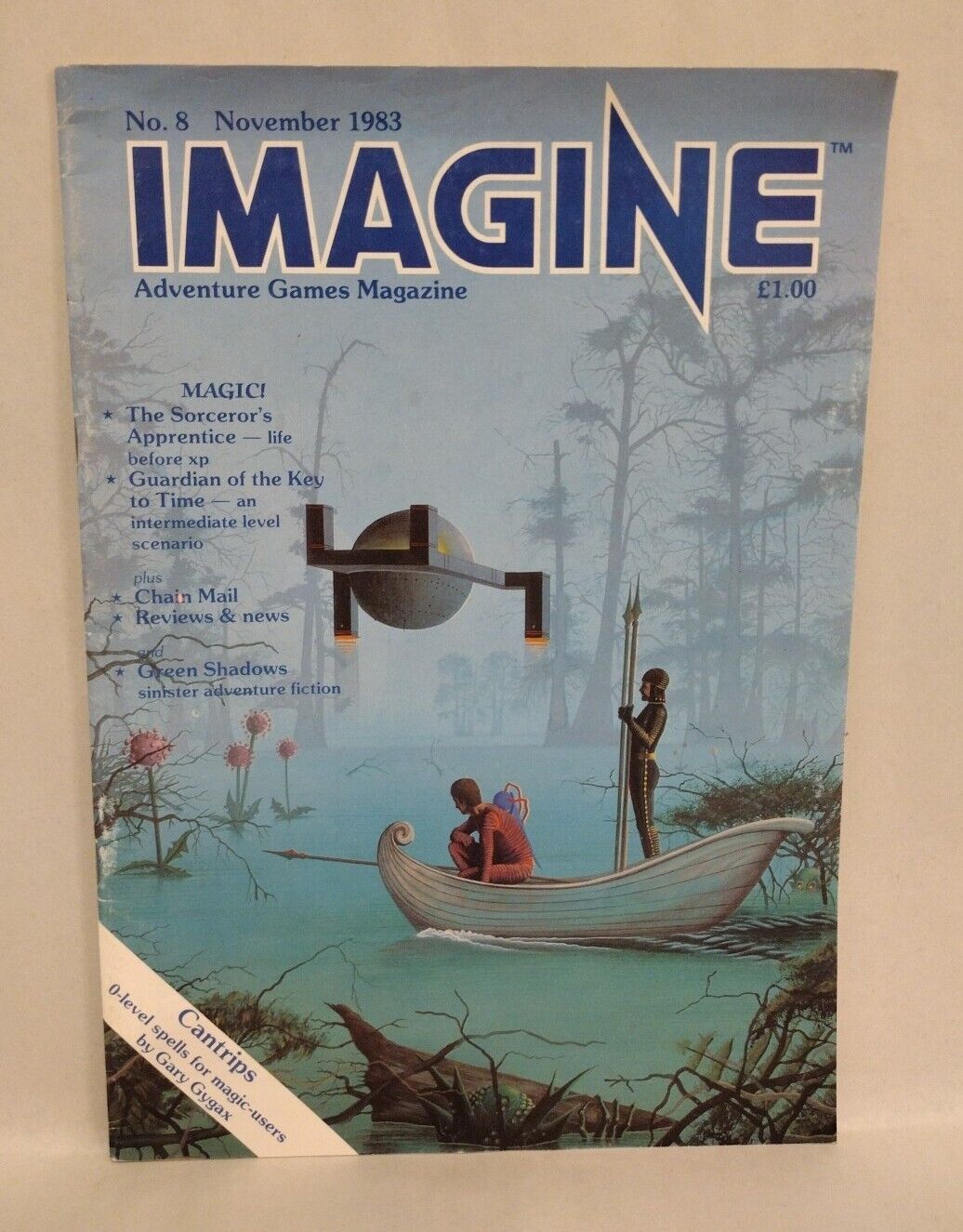 Imagine Adventure Games Magazine #8 (1983) TSR AD&D Guardian of the Key to Time