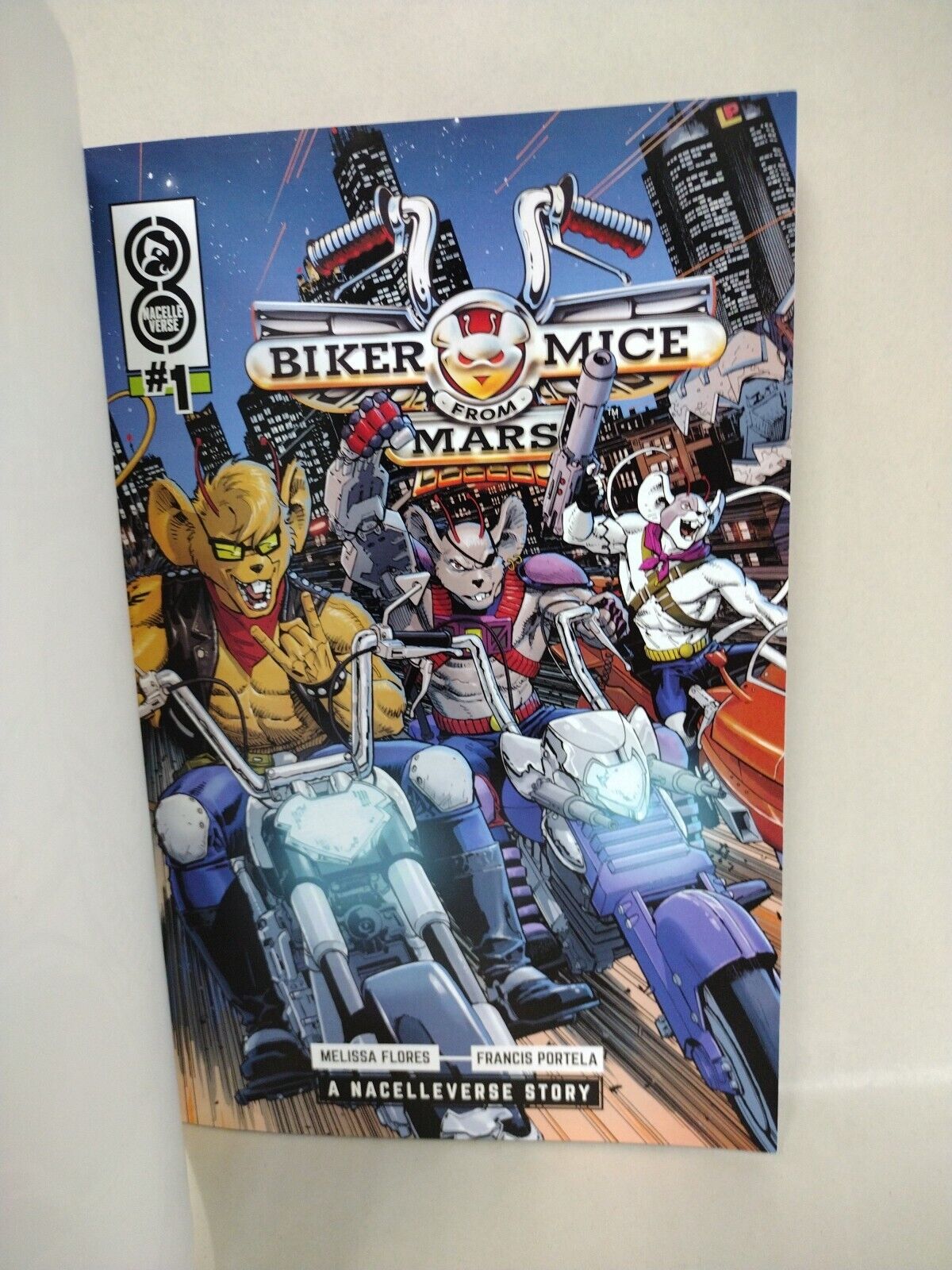 Biker Mice From Mars #1 (2024) Sketch Cover Variant Comic W Original DCastr Art 